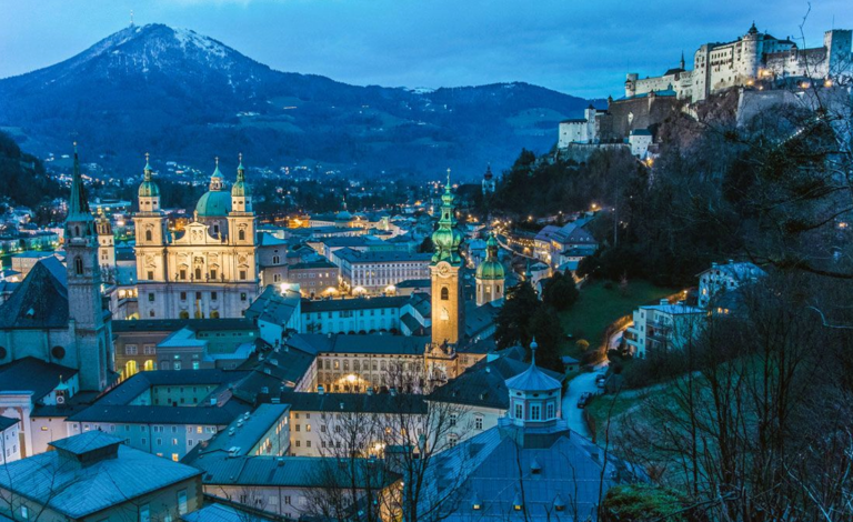 Turismo, Salzburgo, Austria, castillo