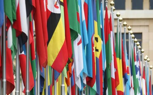 ONU, Naciones Unidas, Alemania, aniversario, banderas