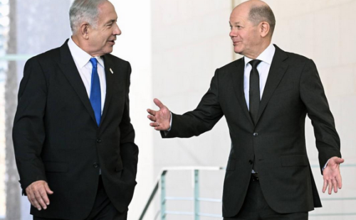 Benjamin Netanyahu, Olaf Scholz
