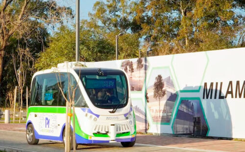 Bus Autónomo, Autos eléctricos, movilidad, Argentina, Ciudad de Buenos Aires, Parque de la Innovación
