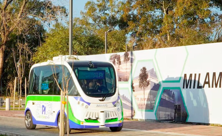 Bus Autónomo, Autos eléctricos, movilidad, Argentina, Ciudad de Buenos Aires, Parque de la Innovación