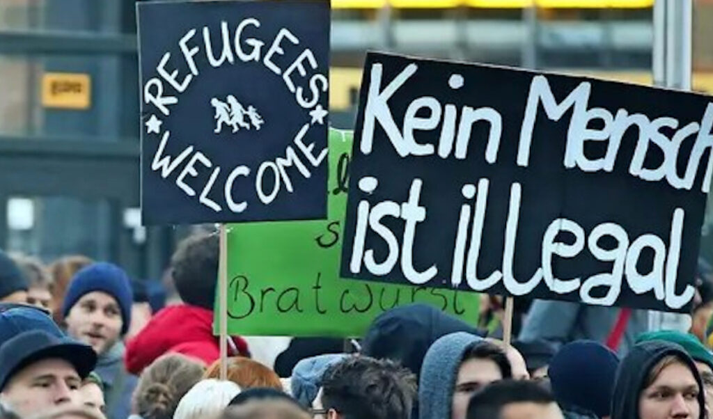 Inmigración, Alemania, Pancartas