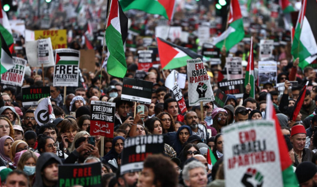 Manifestación, Palestina, Israel, Hamás, Gaza