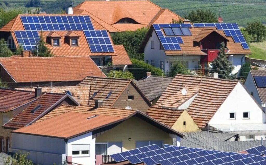 energía solar, techos, casas, Alemania