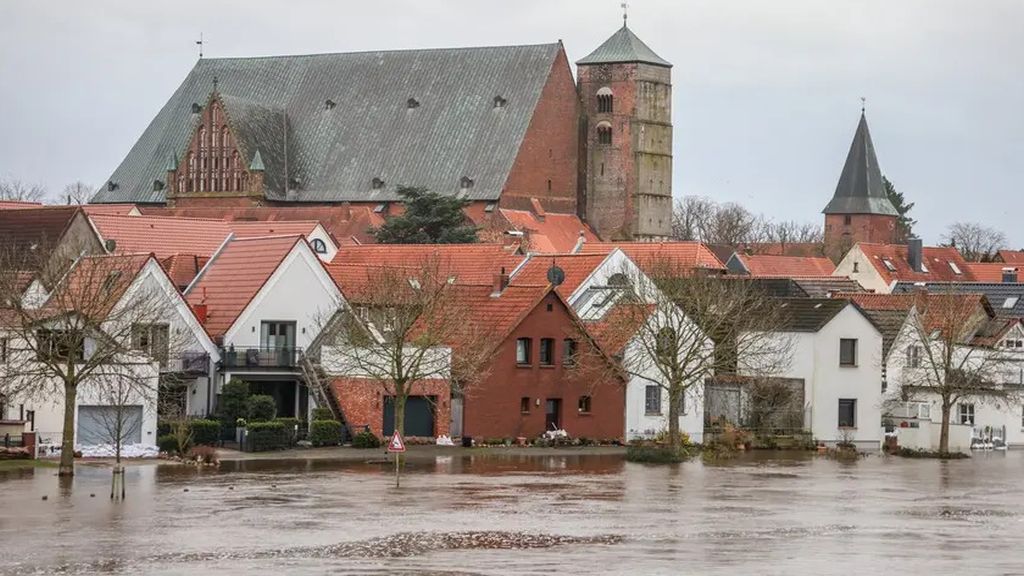 Inundación, lluvias, Alemania, norte, advertencia, alerta