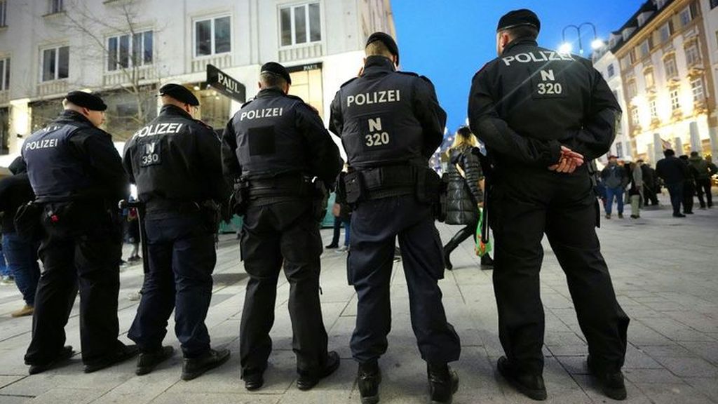 policía, Austria, Viena, polizei
