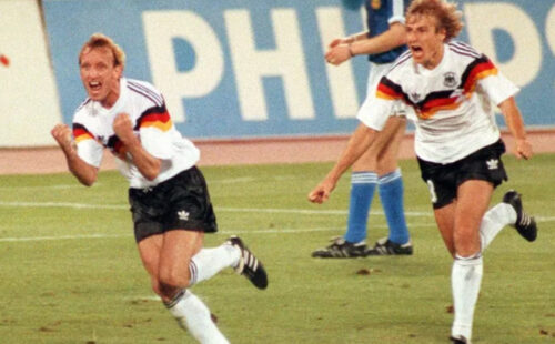 Andreas Brehme, Jürgen Klinsmann, Mundial 1990