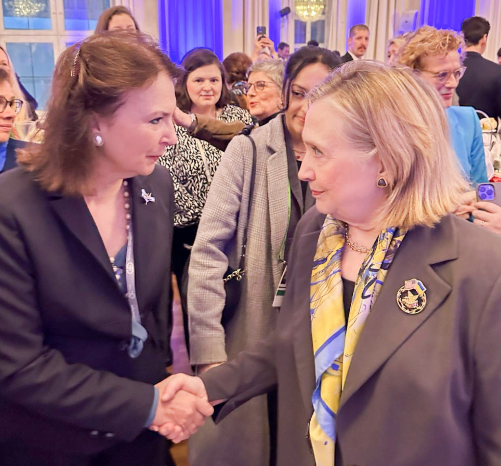 Diana Mondino, Hillary Clinton, Múnich 2024