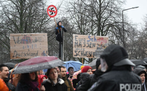 Protestas contra la derecha, Alemania, Dresde, 2024