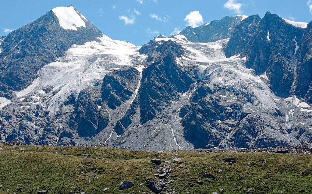 Glaciar, Corbassière, Suiza, Alpes, Grand Combin, cambio climático, derretimiento, paleoarchivos