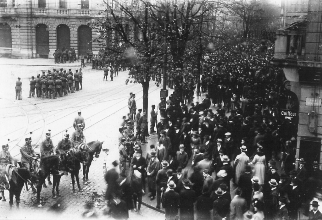 Suiza, huelga, 1918