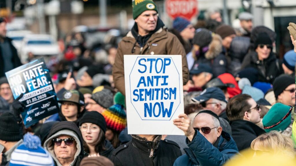 marcha, antisemitismo, protesta