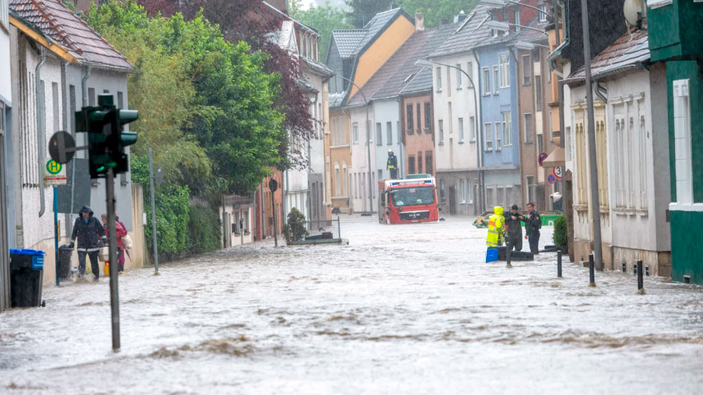 Inundaciones, Sarre, Renania-Palatinado, desastre, evacuaciones, DWD