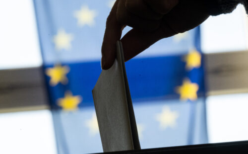 Elecciones Europas, voto, bandera