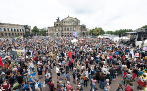 Manifestación contra AFD;