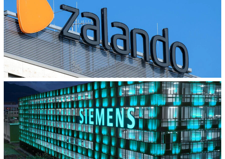 Zalando y Siemens, sedes, logos