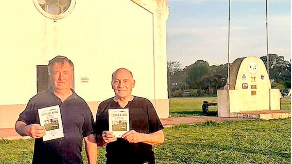 Colonia Nievas, Alemanes del Volga, inmigrantes, Inmigración alemana en Argentina, Osvaldo Bugliese, José Domingo Jacobo, Gladys Wesphal, Presentación de libro, Geschichtsverein, Historia de inmigrantes, Colonia Hinojo, Inmigración europea en Argentina, Patrimonio histórico, Comunidad germano-argentina, San Miguel Arcángel, Tradición Kerb, Historia argentina, Colonia alemana en Argentina, Traducción al alemán, Relatos históricos, Ley de Colonización e Inmigración, Patrimonio cultural Olavarría, Georgenhausen