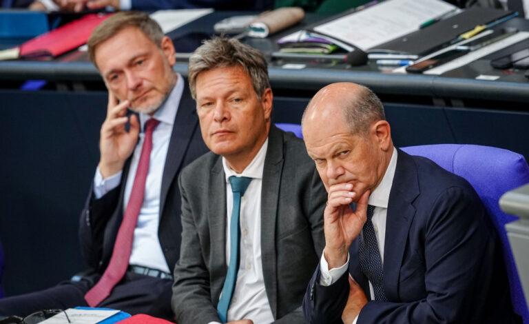 Christian Lindner, Robert Habeck, Olaf Scholz