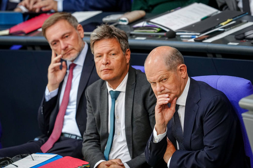 Christian Lindner, Robert Habeck, Olaf Scholz