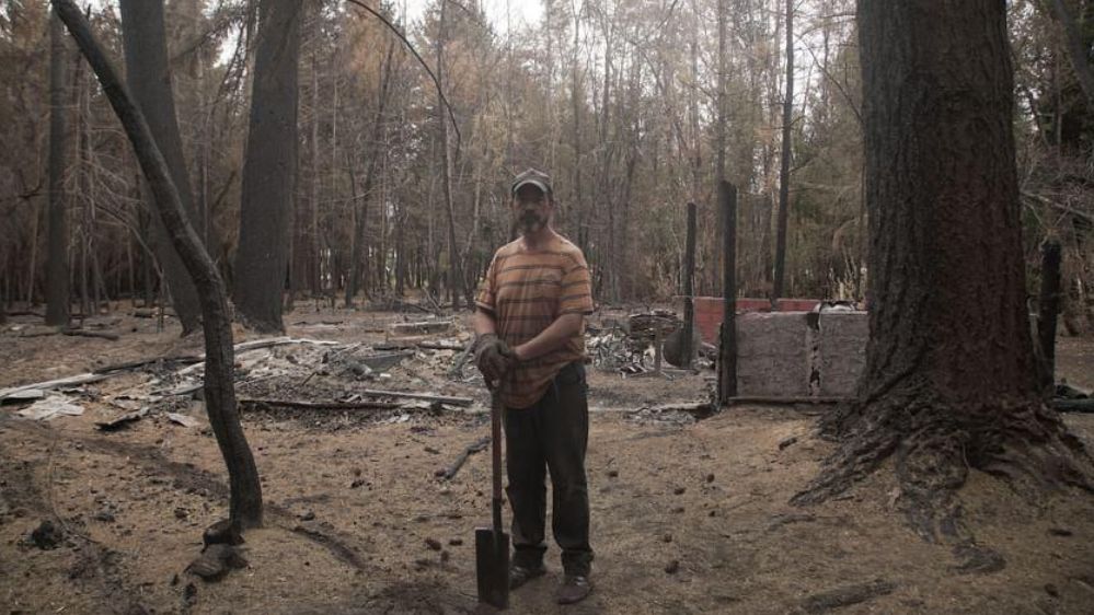 Damnificado, fuego forestal