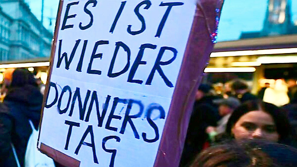 coalición, FPÖ, ÖVP, Política Austria, Coalición de gobierno, Herbert Kickl, Christian Stocker, Unión Europea, Política migratoria, Radiotelevisión Pública de Austria, Protestas en Austria, Donnerstagsdemos, Elecciones en Austria