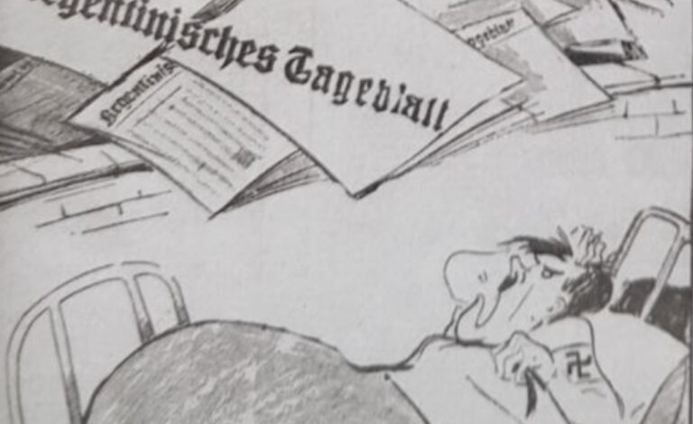 Karikatur Hitler 2, Argentinisches Tageblatt