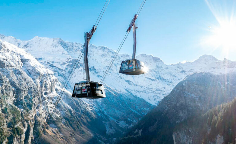 Schilthornbahn 20XX, Suiza, Teleférico, Alpes, Schilthorn, Ingeniería suiza, Turismo de montaña, Lauterbrunnen, Mürren, Transporte alpino, Impacto ambiental, Turismo sustentable, James Bond, Arquitectura y paisaje, Suiza Turismo