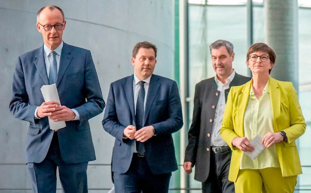 contrato de coalición, pacto de gobernabilidad, elecciones federales, Política alemana, Gobierno federal, CDU, SPD, Friedrich Merz, Rolf Mützenich, Bundestag, Coaliciones en Alemania, Negociaciones políticas