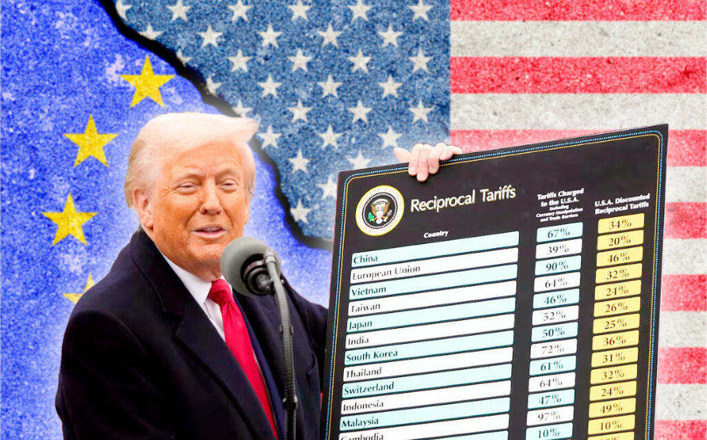 Unión Europea, Donald Trump, tensión comercial global, Comercio internacional, Guerra comercial, Economía global, Aranceles, Mercosur, Política exterior, Exportaciones, Economía alemana, Política económica, Relaciones transatlánticas