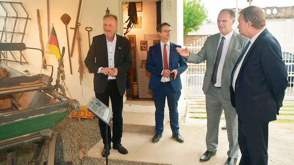 Valle María, Entre Ríos, Dieter Lamlé, Embajada de Alemania, Inmigración alemana, Comunidades del Volga, Bicentenario 2025, Cultura alemana en Argentina, Relaciones Argentina-Alemania, Markus Sasse, Patrimonio germano-argentino