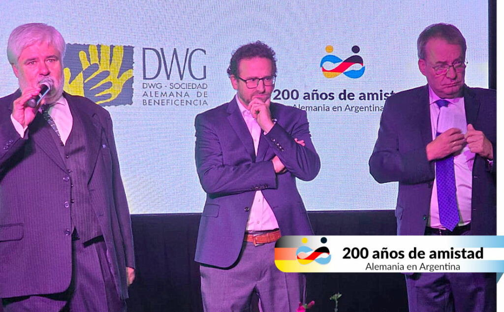 DWG, amistad, comunidad, comunidad alemana, Alemania y Argentina, Sociedad Alemana de Beneficencia, inmigración alemana, Centro Los Pinos, relaciones bilaterales, diplomacia, cultura germano-argentina, aniversario, vínculos históricos, embajada de Alemania,
