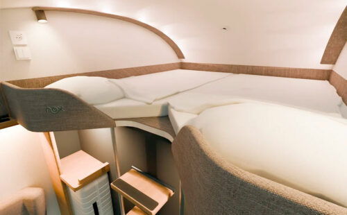 Nox, trenes nocturnos, empresa ferroviaria, movilidad sustentable, transporte ferroviario, Alemania, innovación en transporte, trenes en Europa, cabinas privadas, movilidad pospandemia, infraestructura ferroviaria, transición ecológica, Simply Railway, Deutsche Bahn, jóvenes profesionales, transporte alternativo al avión