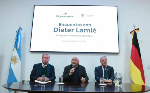 Dieter Lamlé, Crespo, Entre Ríos, Comunidad germano-argentina, Embajada de Alemania, Visita del Embajador, Cultura alemán-argentina, AECAAC, La Agrícola Regional, Cooperación bilateral, Patrimonio cultural