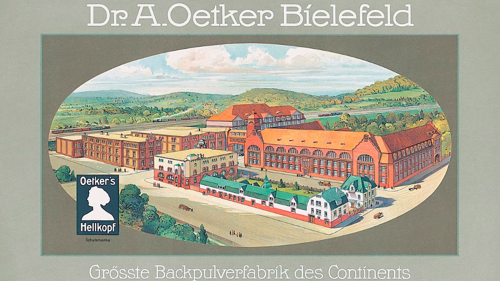Oetker, Bielefeld, Backin, Dr. Oetker, Historia de empresas, Industria alimentaria, Marcas alemanas, Innovación en la cocina, Bielefeld, Publicidad histórica, Tradición e innovación, Empresarios alemanes, Cultura gastronómica alemana
