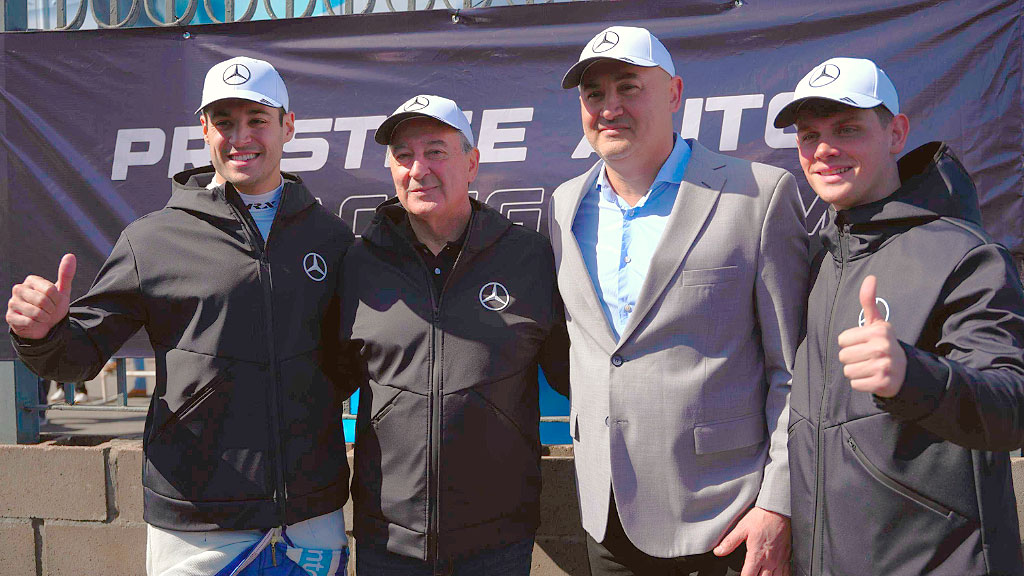 Mercedes-Benz, Luis Brosutti, Prestige Auto, Turismo Carretera 2026, Historia automovilismo argentino, Luis Brosutti Mercedes SSK, Otto Fritzler, Diego Azar, Maquin Parts Racing, Prestige Auto Argentina, Fangio Mercedes-Benz