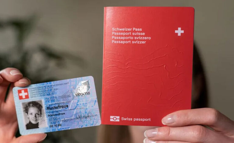 Ciudadanía suiza, Suiza, pasaporte