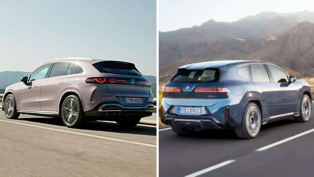 BMW, Mercedes, industria automotriz alemana, SUV eléctricos 2025, autos eléctricos premium, Mercedes GLC eléctrico, BMW iX3 autonomía