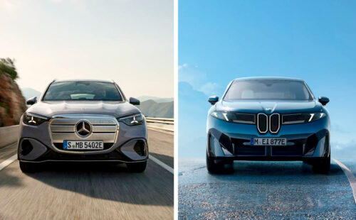 BMW, Mercedes, industria automotriz alemana, SUV eléctricos 2025, autos eléctricos premium, Mercedes GLC eléctrico, BMW iX3 autonomía