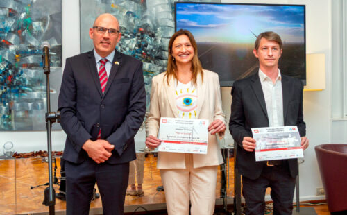 Cámara de Comercio Suizo Argentina, Concurso Acciones Positivas, Embajador de Suiza, premios sustentabilidad Argentina, impacto social empresas, acciones de inclusión, innovación y tecnología social, premios CCSA 2025, responsabilidad social empresaria Argentina, Fundación Boreal, Gino Tubaro prótesis 3D