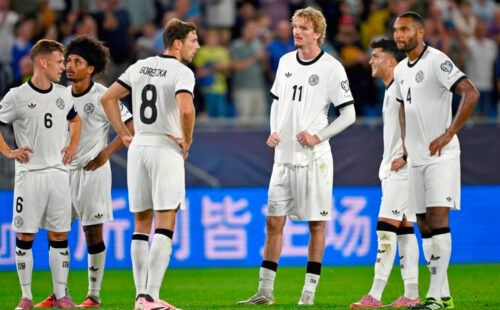 Selección de Alemania, Antonio Rüdiger, Mundial 2026, derrota Alemania Eslovaquia, Nagelsmann selección alemana, críticas Rüdiger Real Madrid, Mundial 2026 clasificación, encuesta Bild Rüdiger, fútbol alemán crisis, Bratislava Alemania 2-0, prensa internacional Alemania, Rüdiger polémica selección