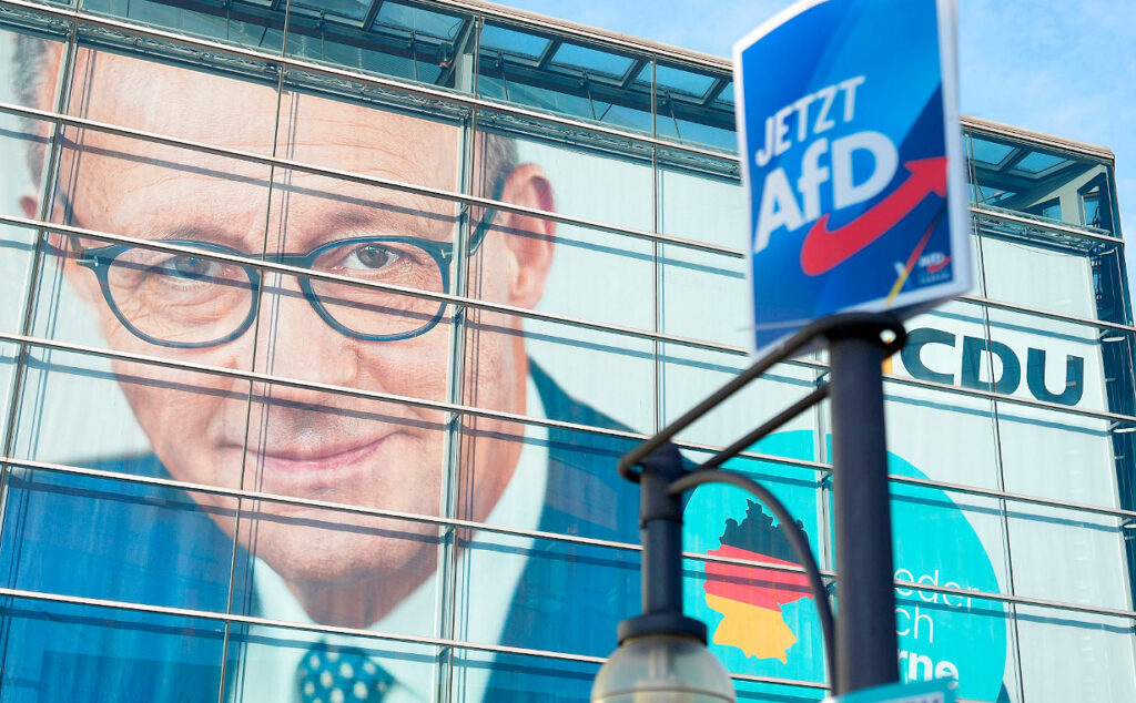 AfD, CDU/CSU, Bundestag, Friedrich Merz, Boris Pistorius, Angela Merkel AfD, encuestas Alemania, extremismo de derecha, democracia en Alemania, Infratest dimap