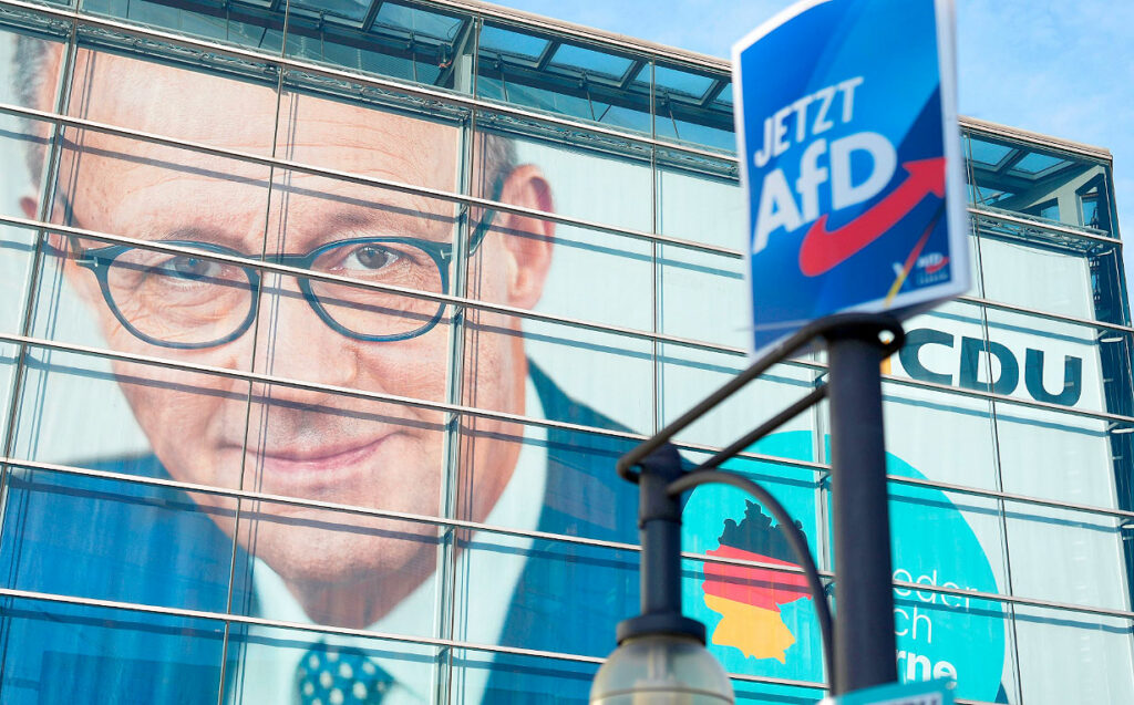 AfD, CDU/CSU, Bundestag, Friedrich Merz, Boris Pistorius, Angela Merkel AfD, encuestas Alemania, extremismo de derecha, democracia en Alemania, Infratest dimap