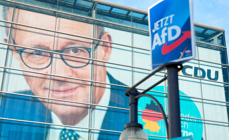 AfD, CDU/CSU, Bundestag, Friedrich Merz, Boris Pistorius, Angela Merkel AfD, encuestas Alemania, extremismo de derecha, democracia en Alemania, Infratest dimap