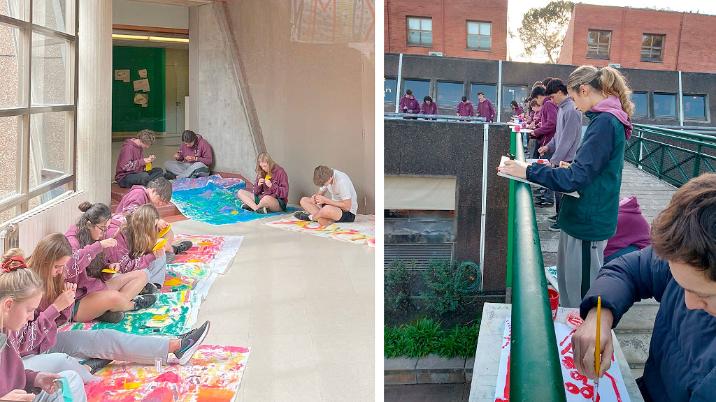 arte, Goethe-Schule, escuela, arte en escuelas alemanas, educación artística en argentina, jonas lux, experiencia educativa intercultural, bachillerato alemán en argentina, proyecto de abstracción artística, comunidad germano-argentina, alumnos alemanes en argentina, arte en el abitur