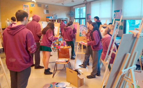 arte, Goethe-Schule, escuela, arte en escuelas alemanas, educación artística en argentina, jonas lux, experiencia educativa intercultural, bachillerato alemán en argentina, proyecto de abstracción artística, comunidad germano-argentina, alumnos alemanes en argentina, arte en el abitur