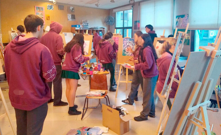 arte, Goethe-Schule, escuela, arte en escuelas alemanas, educación artística en argentina, jonas lux, experiencia educativa intercultural, bachillerato alemán en argentina, proyecto de abstracción artística, comunidad germano-argentina, alumnos alemanes en argentina, arte en el abitur