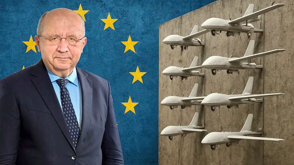 Drones, Europa, OTAN, Alemania, muralla de drones, Boris Pistorius, defensa aérea contra drones, OTAN flanco oriental, incursiones rusas espacio aéreo, Andrius Kubilius, Ruben Brekelmans, Volodímir Zelensky, Hanno Pevkur, seguridad europea