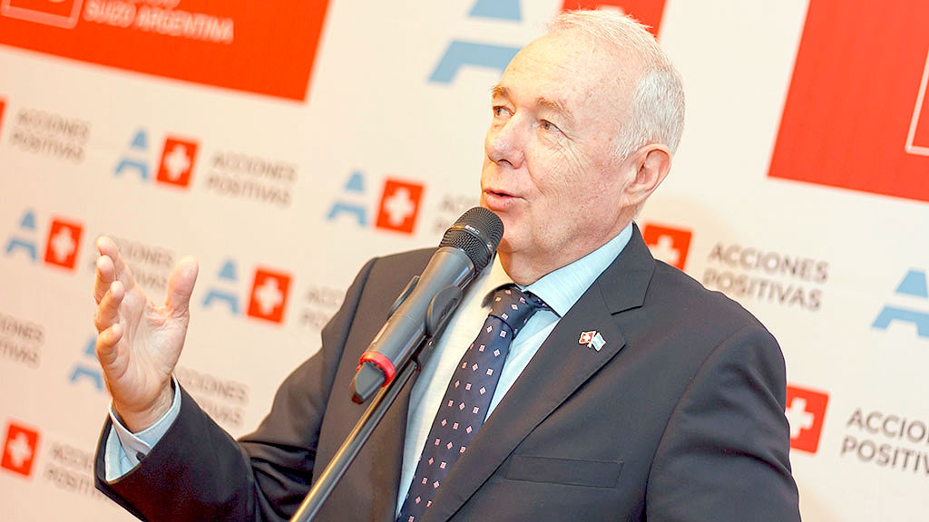 Hans-Ruedi Bortis, Embajador suizo en Argentina, Embajada de Suiza en Buenos Aires, Diplomacia Suiza, Relaciones Suiza Argentina, Comunidad suiza en Argentina, Acuerdos bilaterales Suiza Argentina, Retiro diplomático Bortis, EFTA Mercosur, Hermanamientos Suiza Argentina