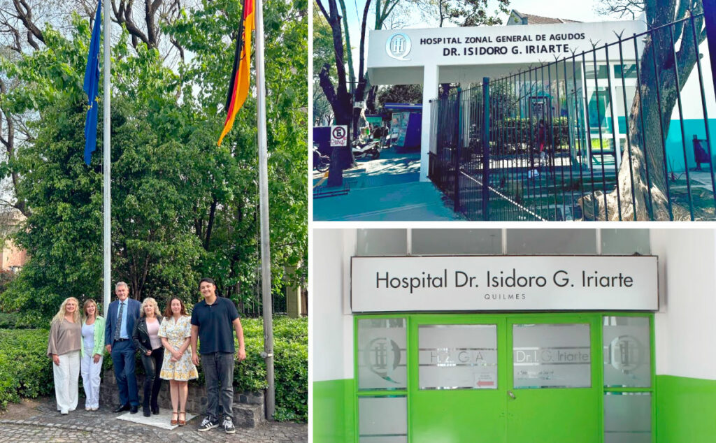 cooperación bilateral, Hospital de Quilmes, Embajada de Alemania, subsidio hospitalario, quirófano modernizado, salud pública Argentina, comunidad germano-argentina, Sandra Torres MyS Ingeniería, Cámara de Comercio Alemana, equipamiento médico moderno