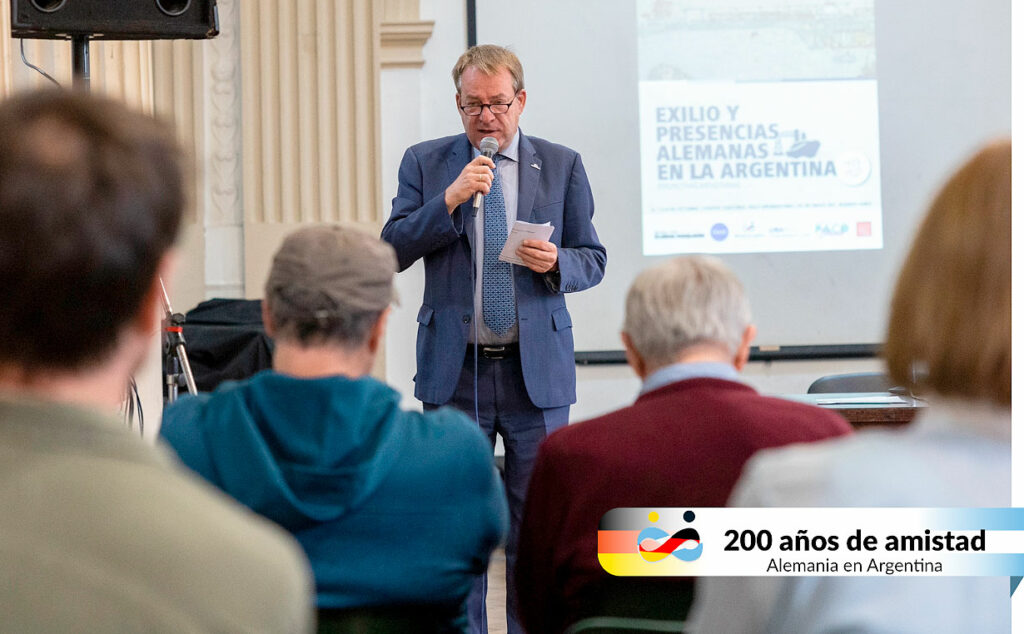 Jornadas, “Exilio y presencias alemanas en la Argentina”, DAAD, comunidad alemana en Buenos Aires, exilio alemán en América Latina, memoria histórica Alemania, Hannah Arendt exilio, Jornadas académicas DAAD, historia alemana en Argentina, presencia alemana siglo XX, intercambio académico Alemania Argentina, legado nazi en América del Sur, literatura de exilio, Stolpersteine Argentina, Shoá y comunidad alemana, instituciones alemanas en Argentina